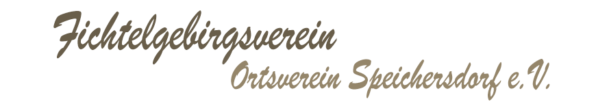 Schriftzug Fichtelgebirgsverein